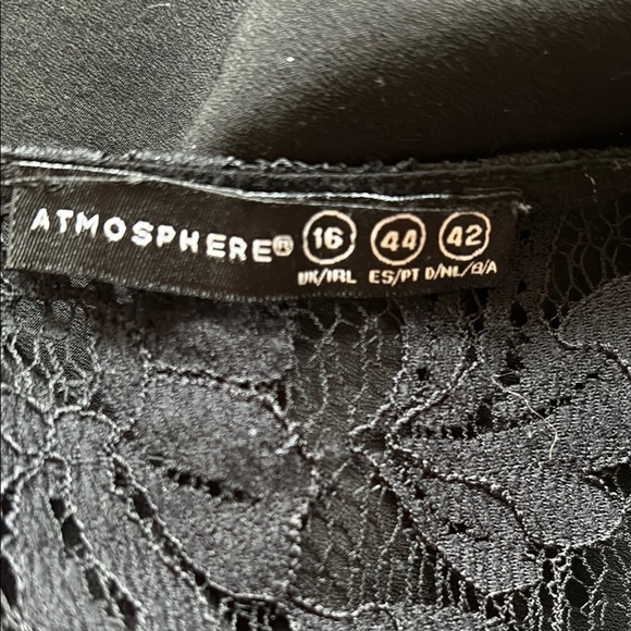 Elegant Black Lace Embellished Women's Top “Atmosphere” - Picture 5 of 6